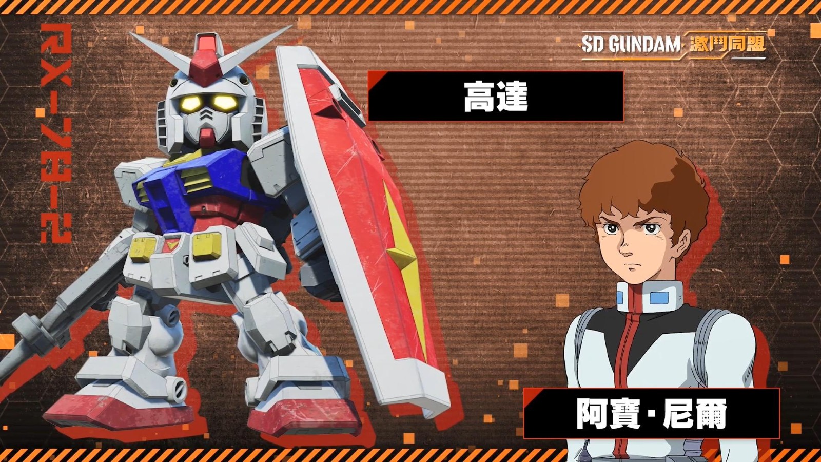 《SD高达 激斗同盟》出道角色及身材介绍，8月25日发布。