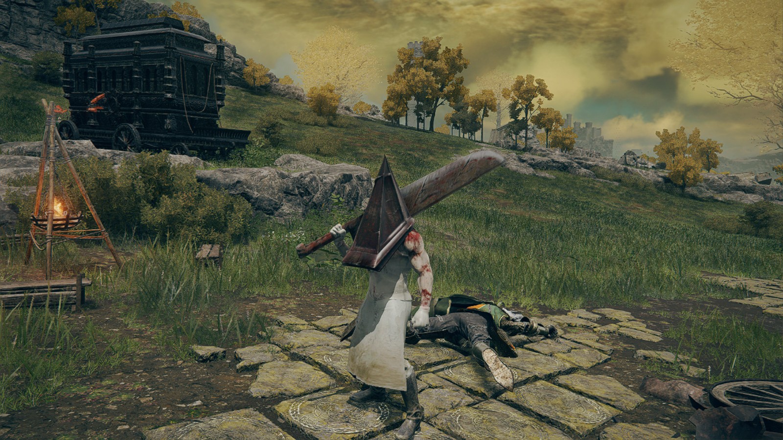 《艾尔登法环》角色替换MOD寂静岭三角头像出现