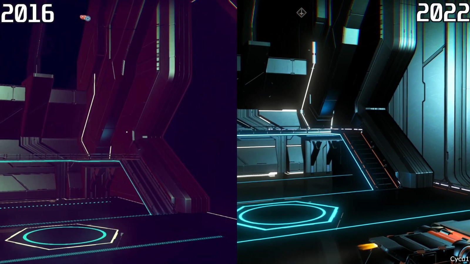 《无人深空》相比2016版和2022版，视频进步明显，画面升级。