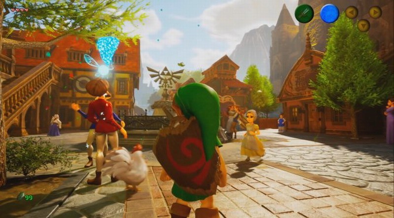 5虚幻再现《塞尔达：时之笛》新demo屏幕效果提升