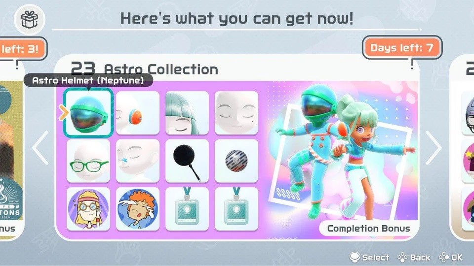 《任天堂Switch运动》更新包含13种角色服装。