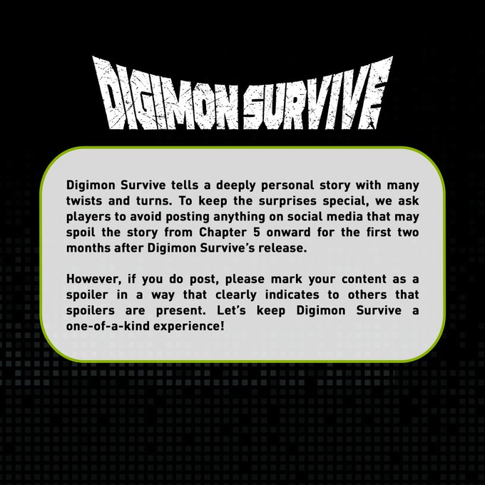 《数码宝贝 绝境求生》现已发售。建议玩家不要剧透。