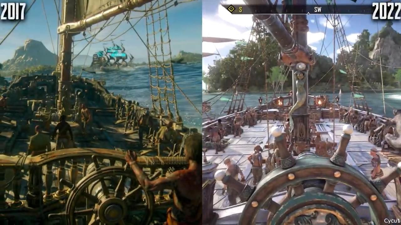 《碧海黑帆》最近五年的变化让视频的画面和玩法越来越好。