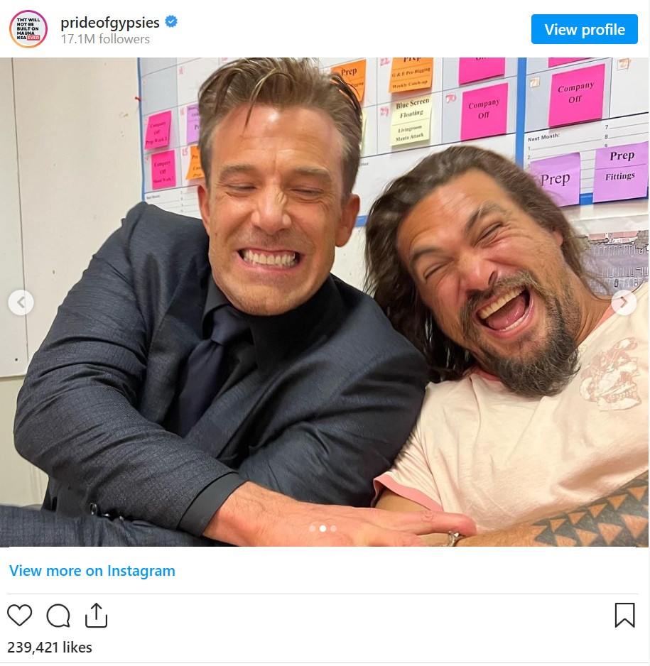 49岁的本·阿弗莱克确认加盟《海王2》再次出演蝙蝠侠。