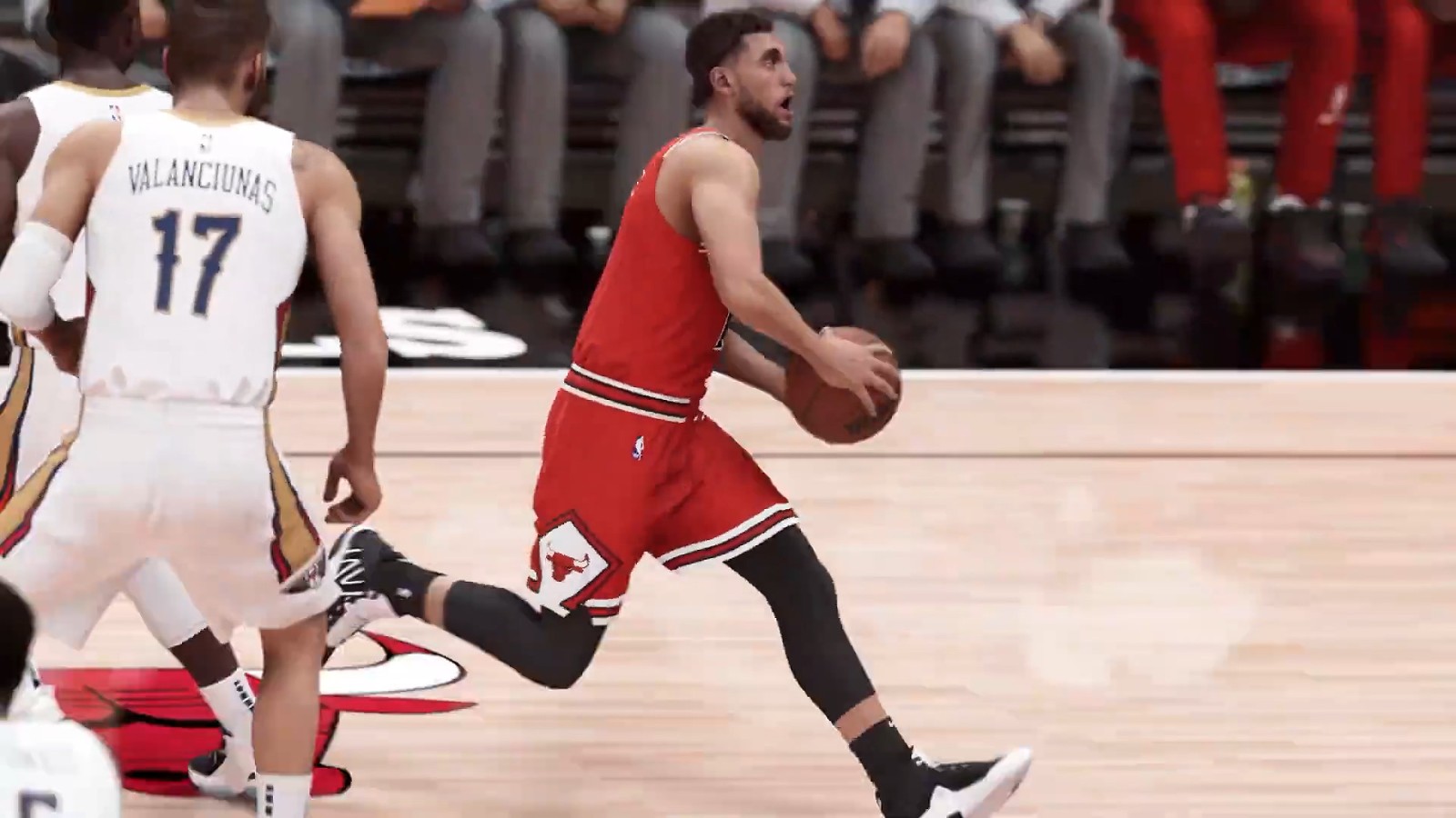 《NBA 2K23》试播预告显示真实游戏画面。