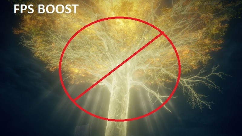 Player《艾尔登法环》太卡自制Mod砍掉黄金树增加帧数。