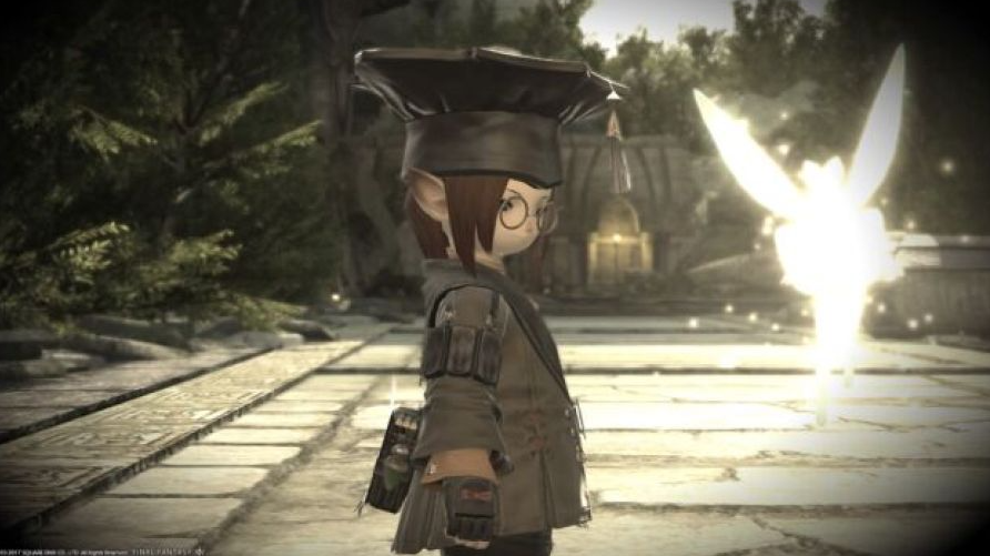 同理心玩家装扮成《最终幻想14》学者，专业打游戏。