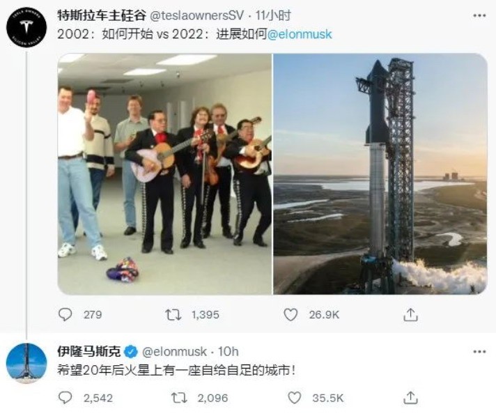 马斯克的终极目标:20年内在火星上建立一座自给自足的城市。