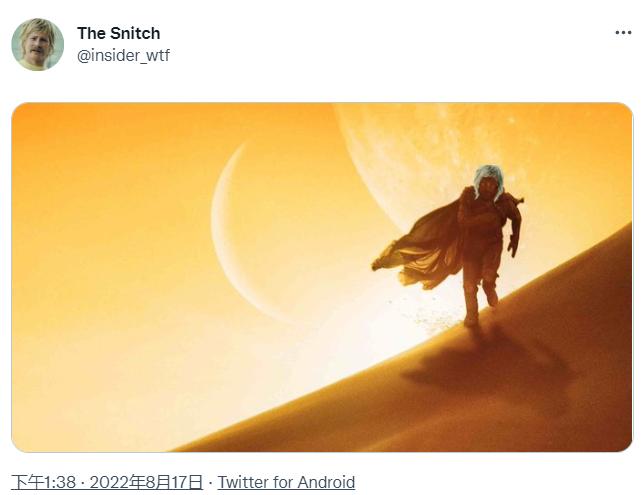 知名大叔再次爆料:《沙丘》主题游戏即将公布。