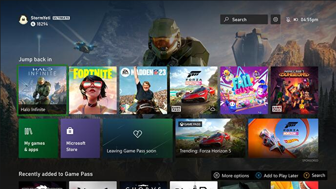 微软正在测试新的Xbox主界面，或于2023年推出。