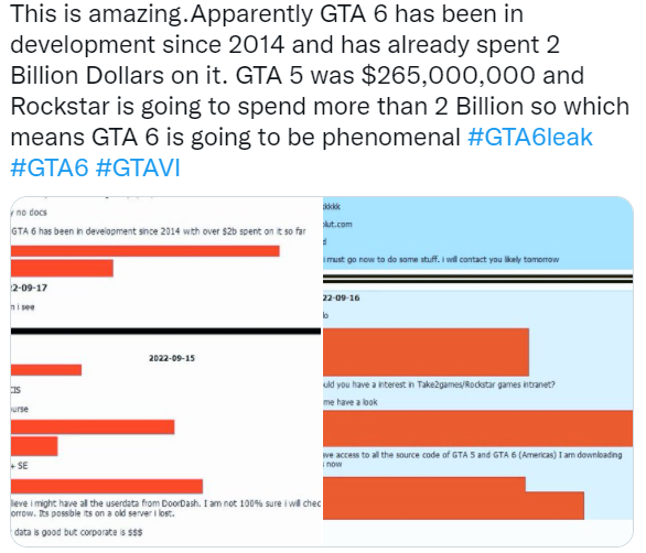 传闻:《GTA6》造价超过20亿美元，2014年开始开发。