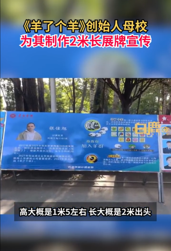《羊了个羊》全网！由创始人母校推动
