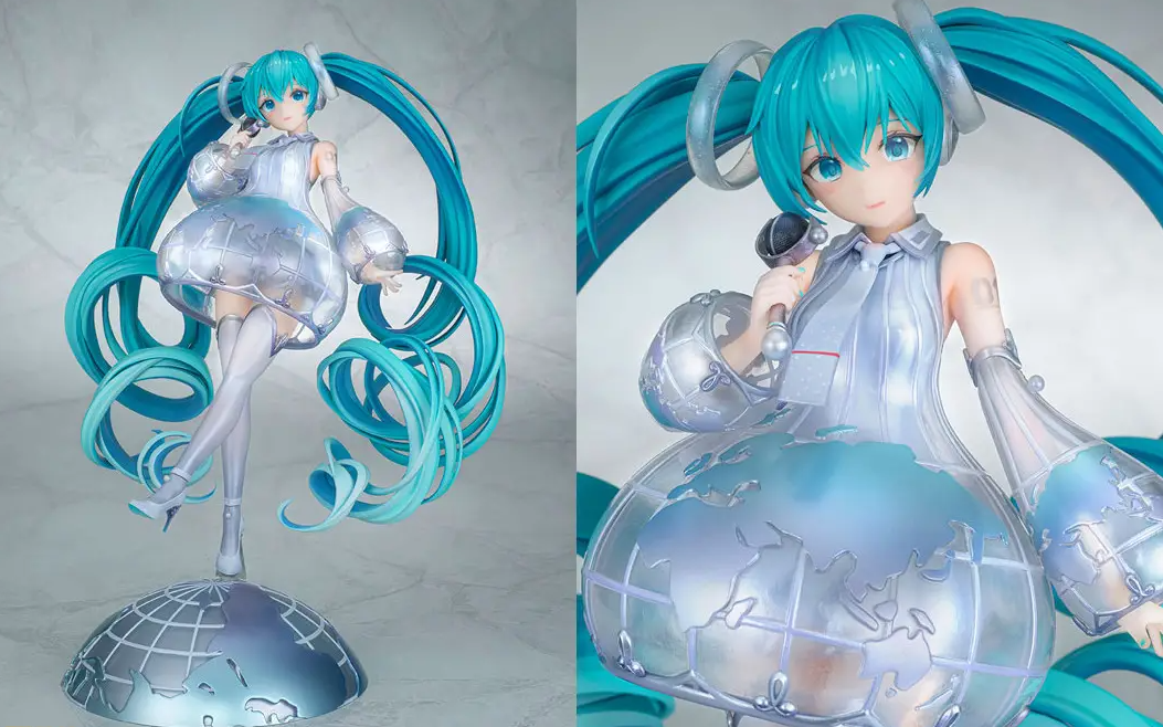 初音未来新款高端开地球仪风格设计圆裙，独特又好看。