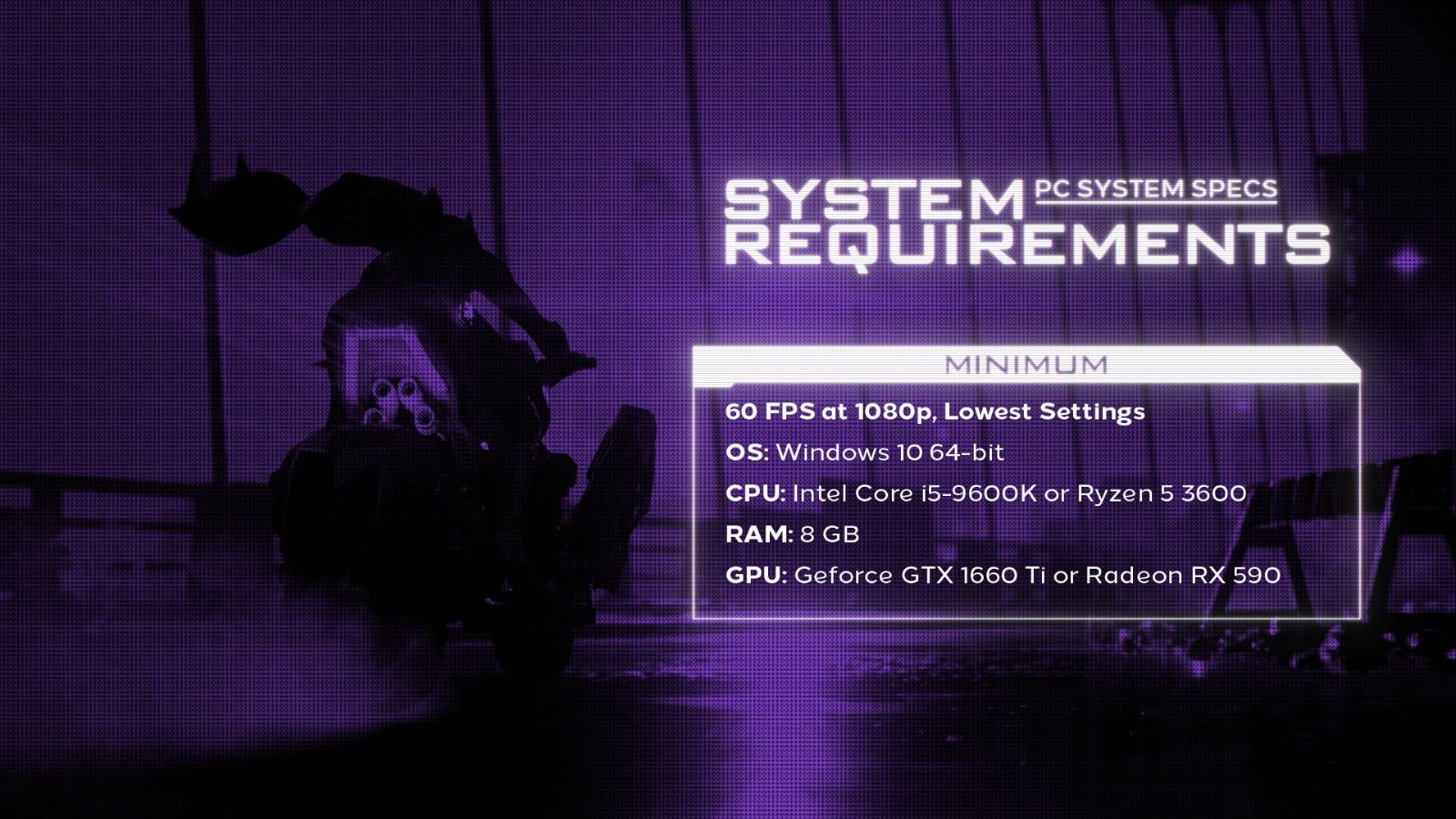 《哥谭骑士》最低电脑配置要求:i5-9600k/GTX1660Ti