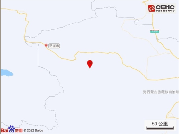 青海省茫崖市发生5.5级地震:敦煌、格尔木震感明显。