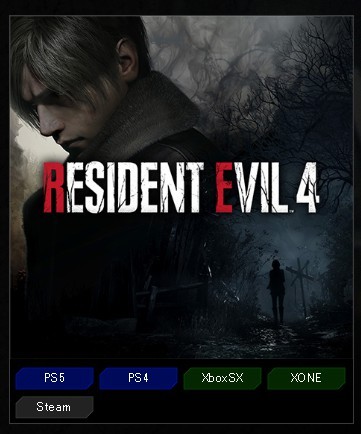 显示官网《生化危机4重制版》或者登录XboxOne