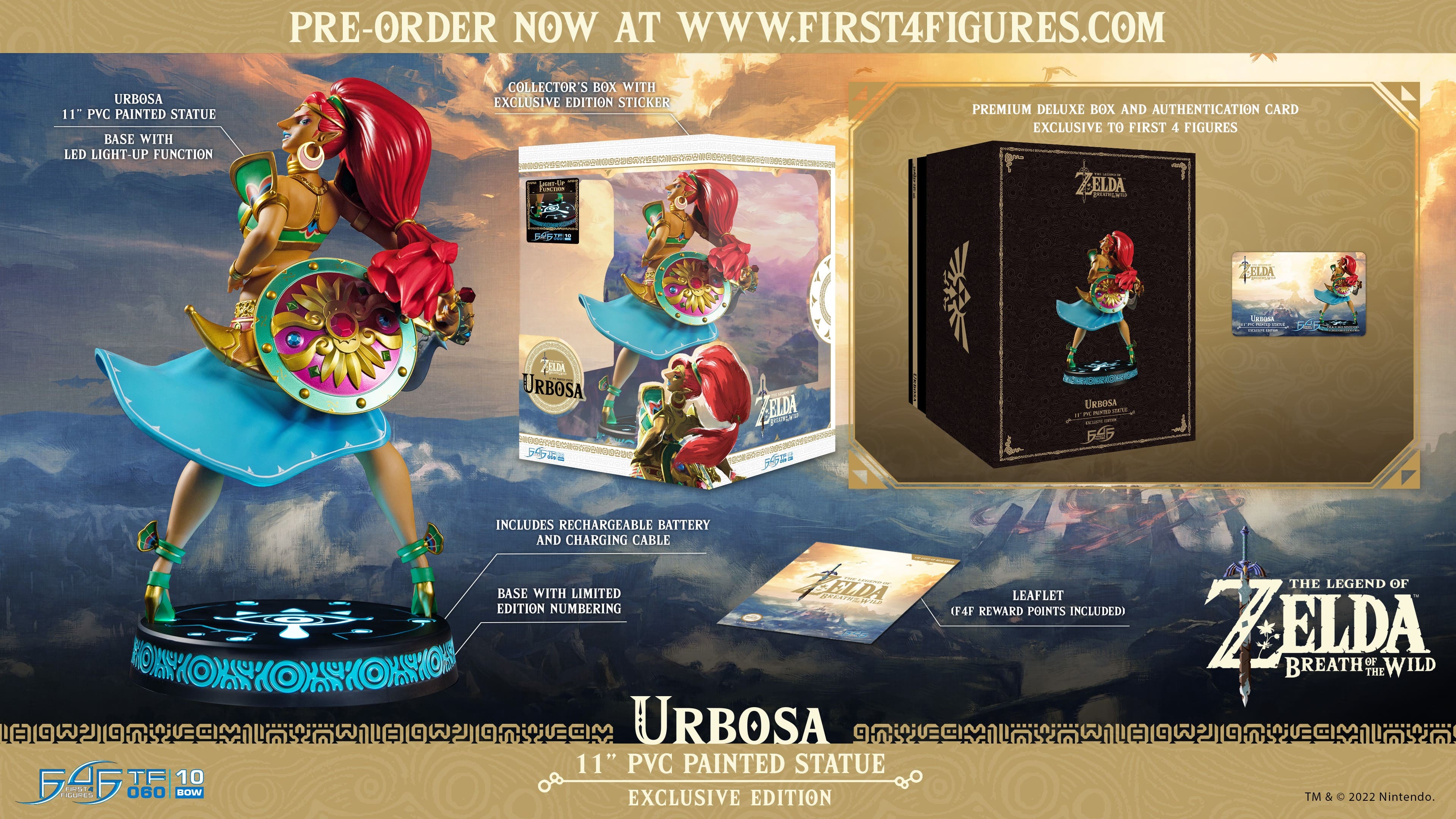 4FIRSTFIGURES推出了“塞尔达”系列。Urboza手办订单今天开放。