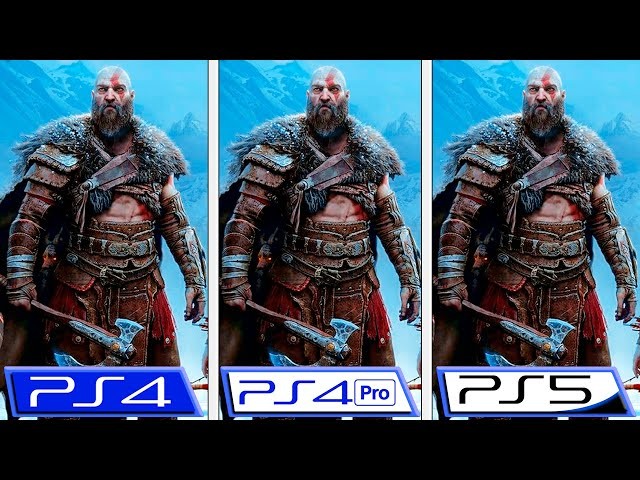 4ps5《战神：诸神黄昏》图片对比体验也差不多。