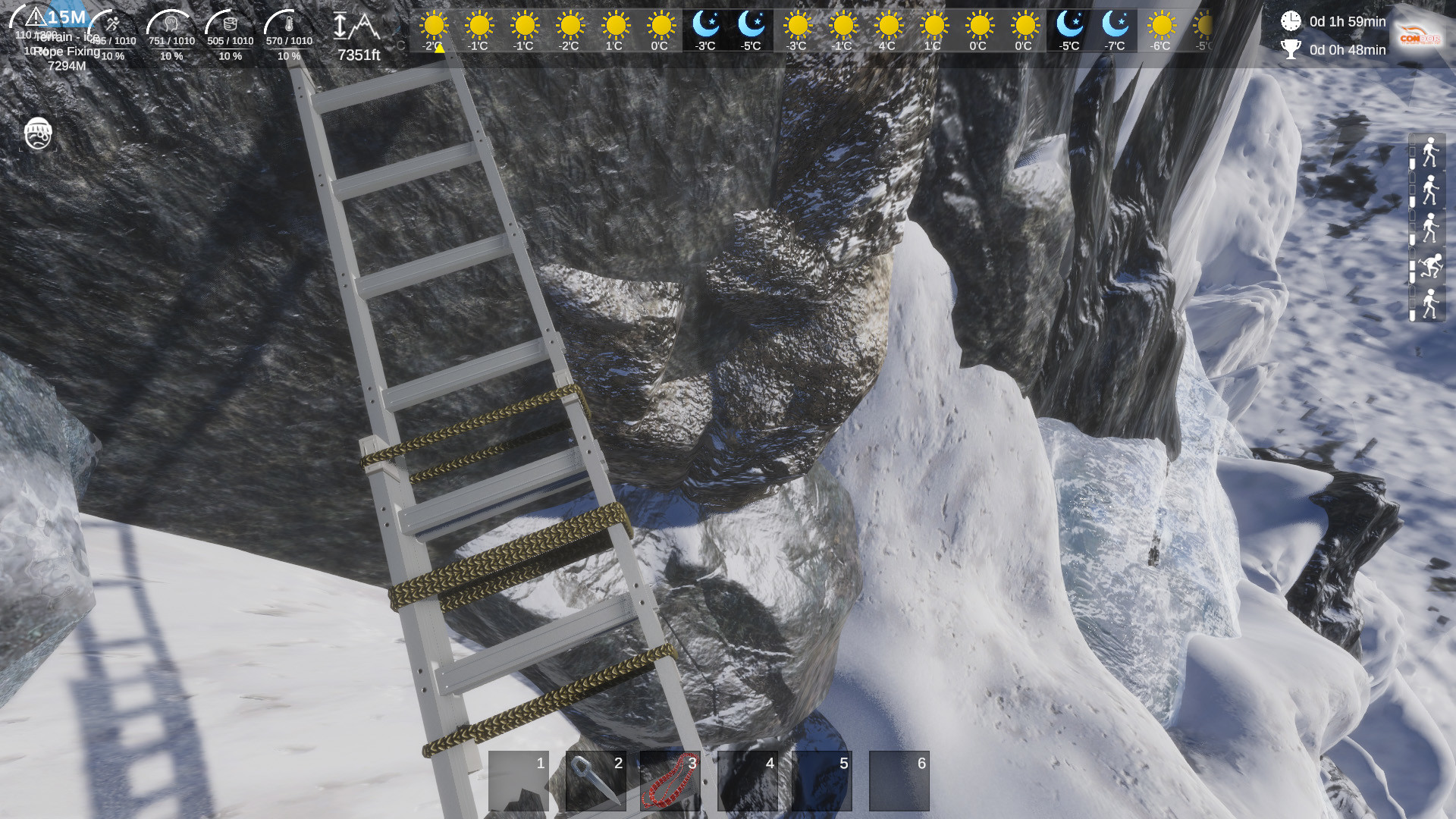 生存游戏《攀登者 天空是极限》在Steam销售，好评如潮。