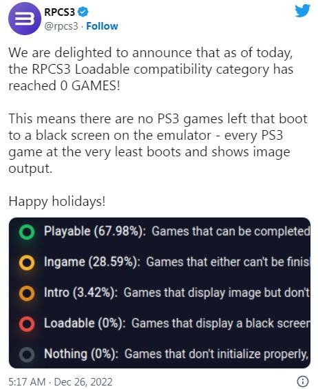 PS3模拟器RPCS3可以运行所有PS3游戏PC播放器摇头丸