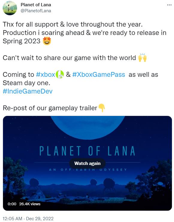 《拉娜的星球》明年春天发售首发加入XGP