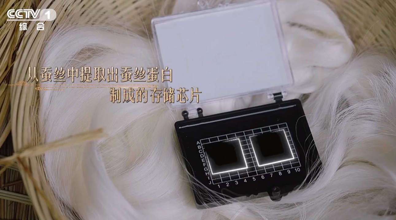 中国人制造了世界上第一个丝绸硬盘。不仅可以存储数据，还可以存储DNA。
