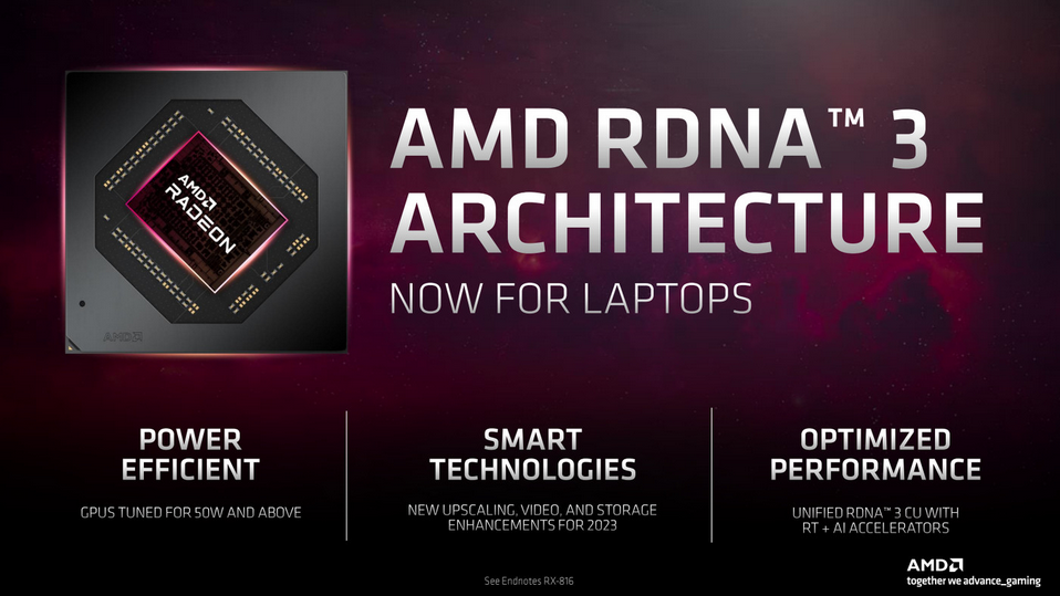 AMD全新的RDNA3笔记本电脑显卡性能超过台式机3060