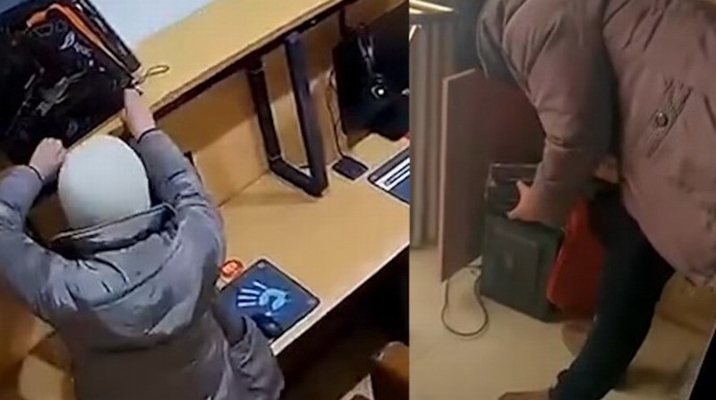 男子为了研究视频卡，去网吧偷了7张被盗的视频卡，被抓住了