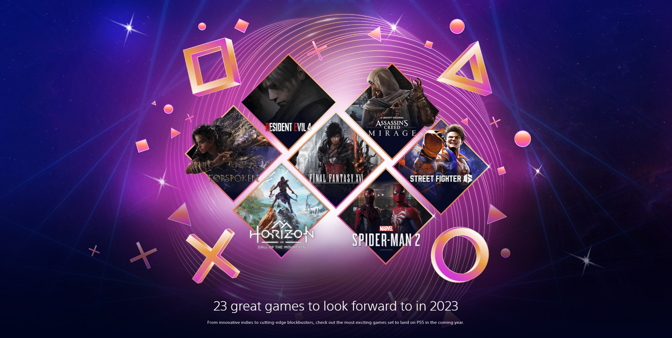 PlayStation官网公布了2023年值得期待的23款游戏