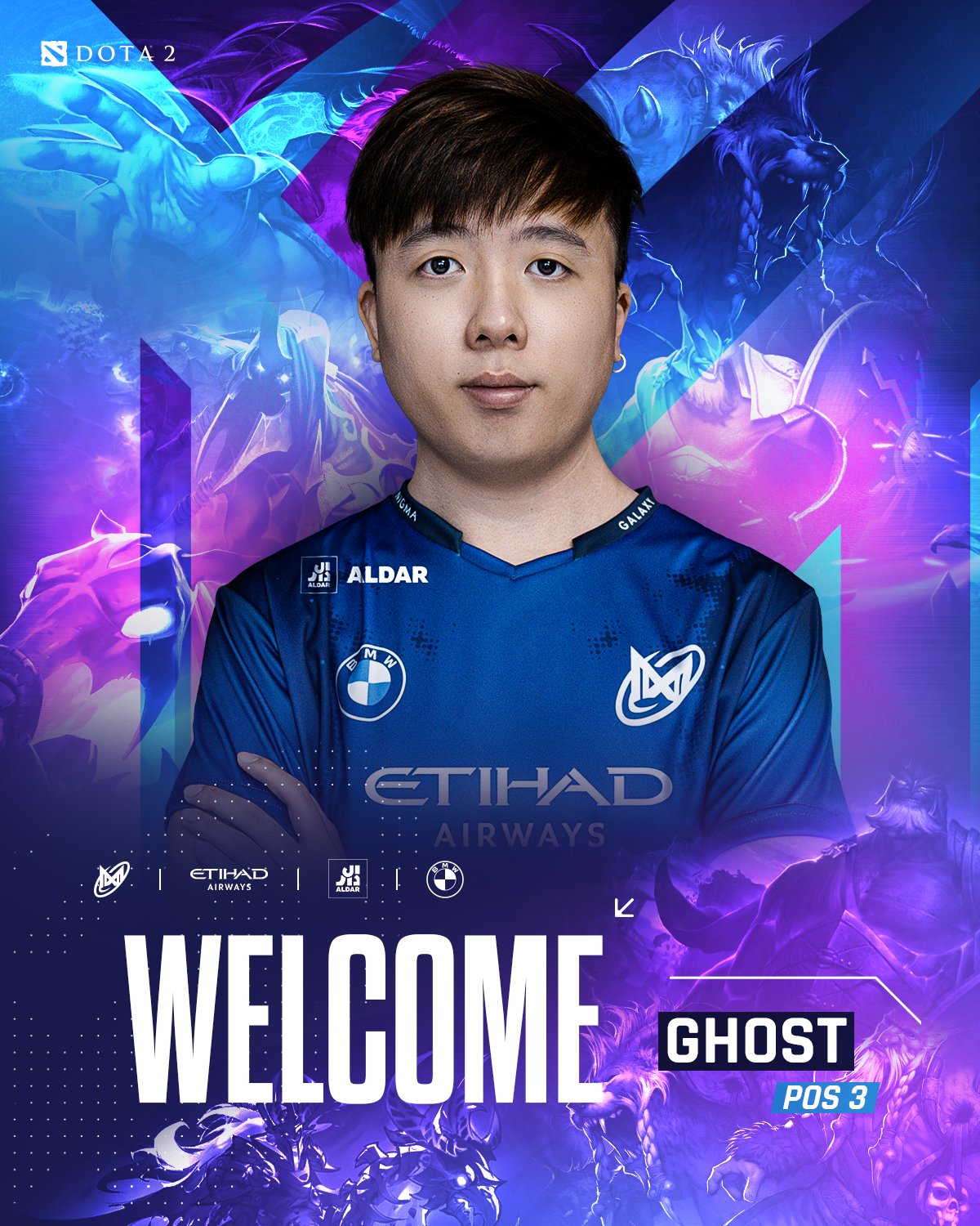 《DOTA2》Nigma战队全阵容宣布Ghost第三轮加入
