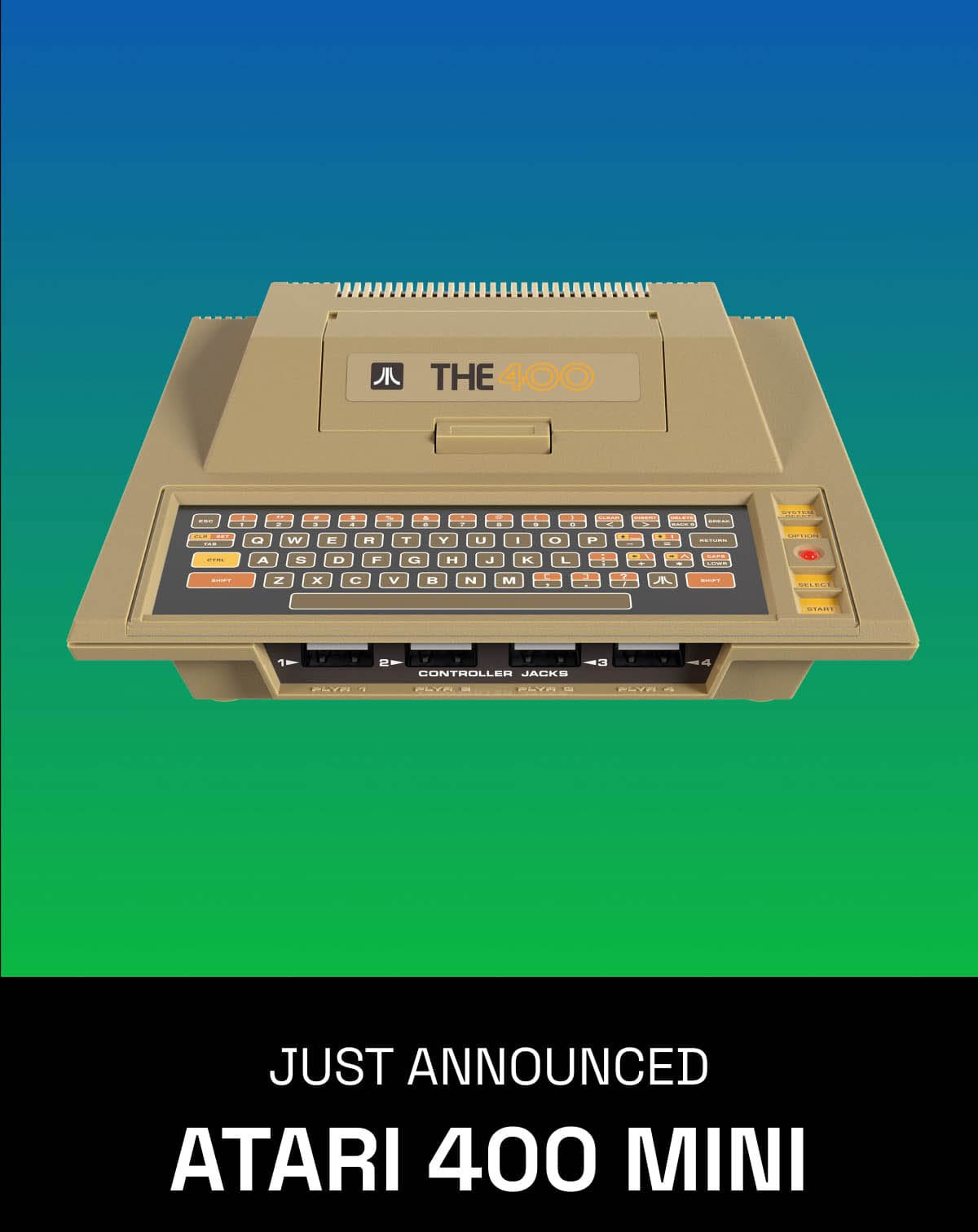 这位经典的《Atari 400 Mini》复制主持人计划于3月份在北美销售。
