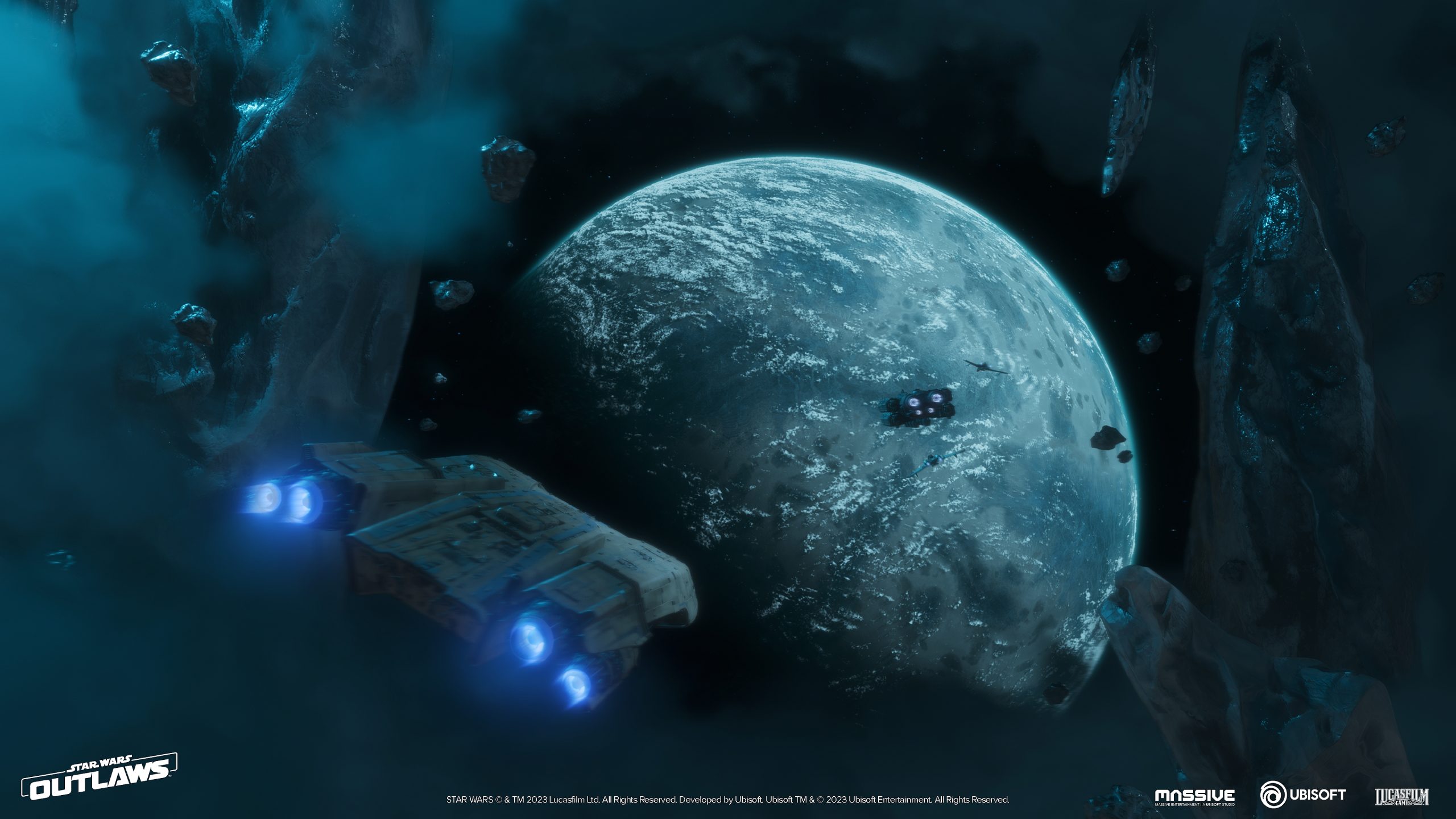 与《星空》类似，《星球大战：法外狂徒》不支持行星间的自由旅行。
