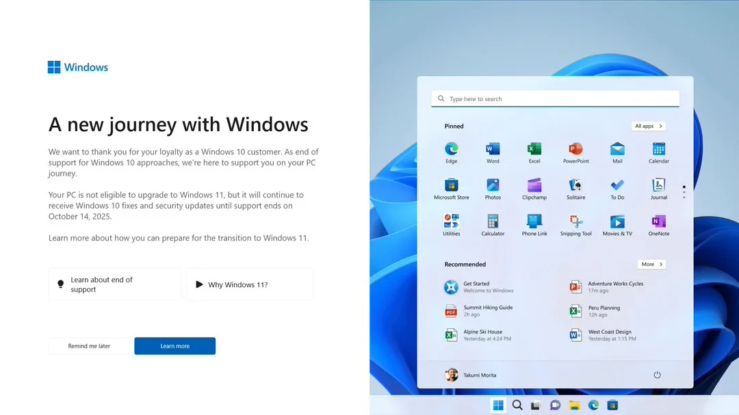 微软不遗余力地推广Win11：全屏提醒用户Win10将被禁用
