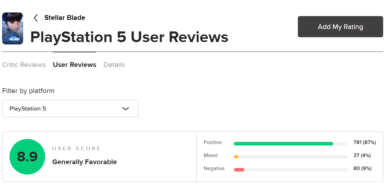 《星刃》M站玩家评分8.9动作流畅，主角可爱
