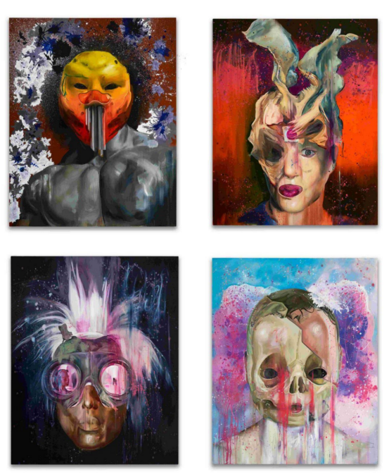 《Den of Wolves》与艺术家IssaSliander合作，在游戏中制作了独特的面具
