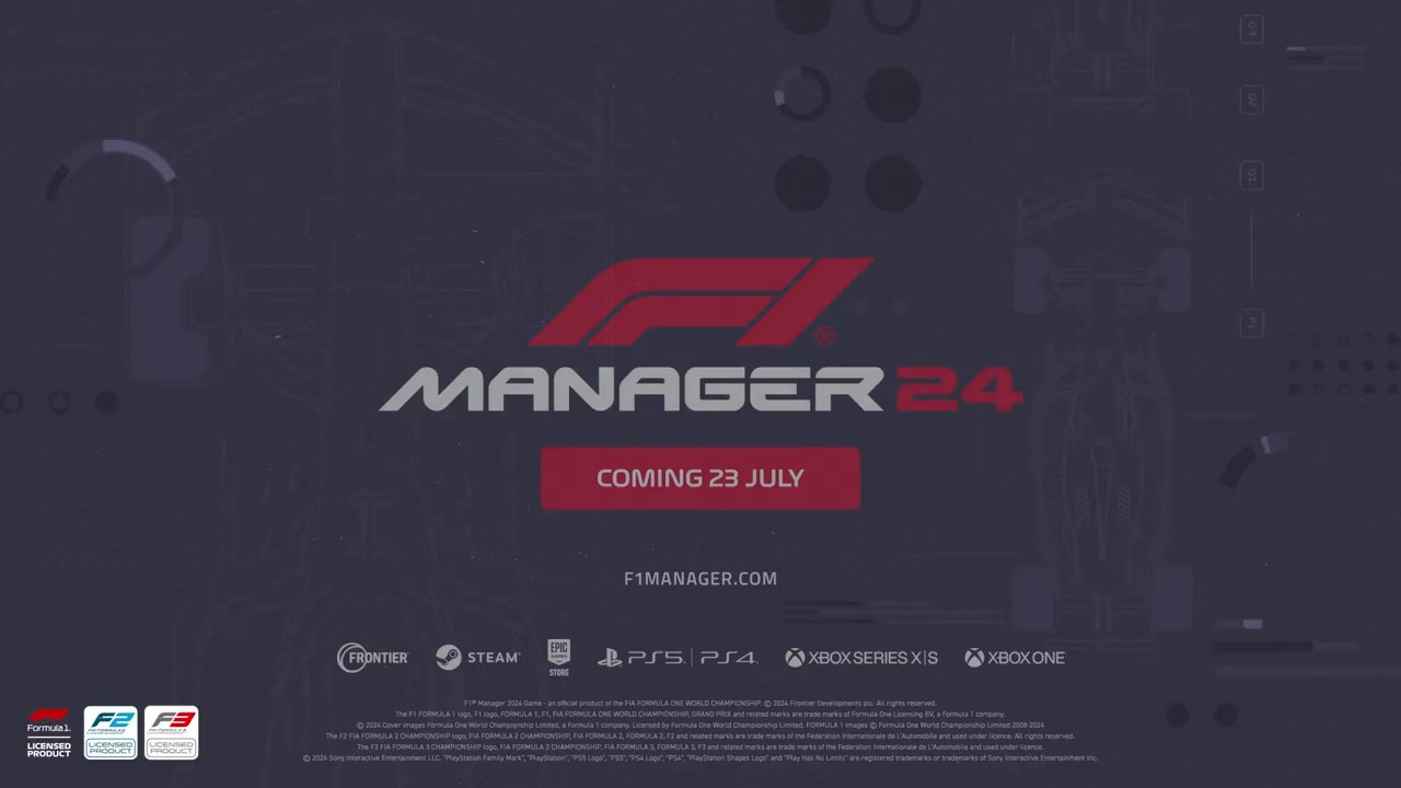 《F1车队经理2024》将于7月23日上线，并在所有平台上上线
