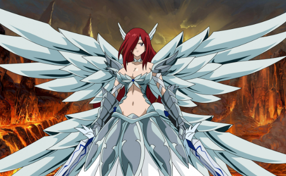 《妖精的尾巴》人气角色仙女女王新人穿上冥界盔甲，美丽又酷
