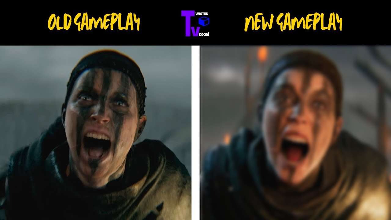 改善是显而易见的。《地狱之刃2》官方版与宣传视频对比
