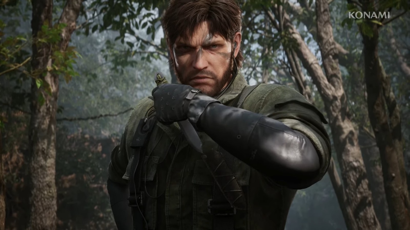 《合金装备Delta：食蛇者》与原始游戏画面的比较
