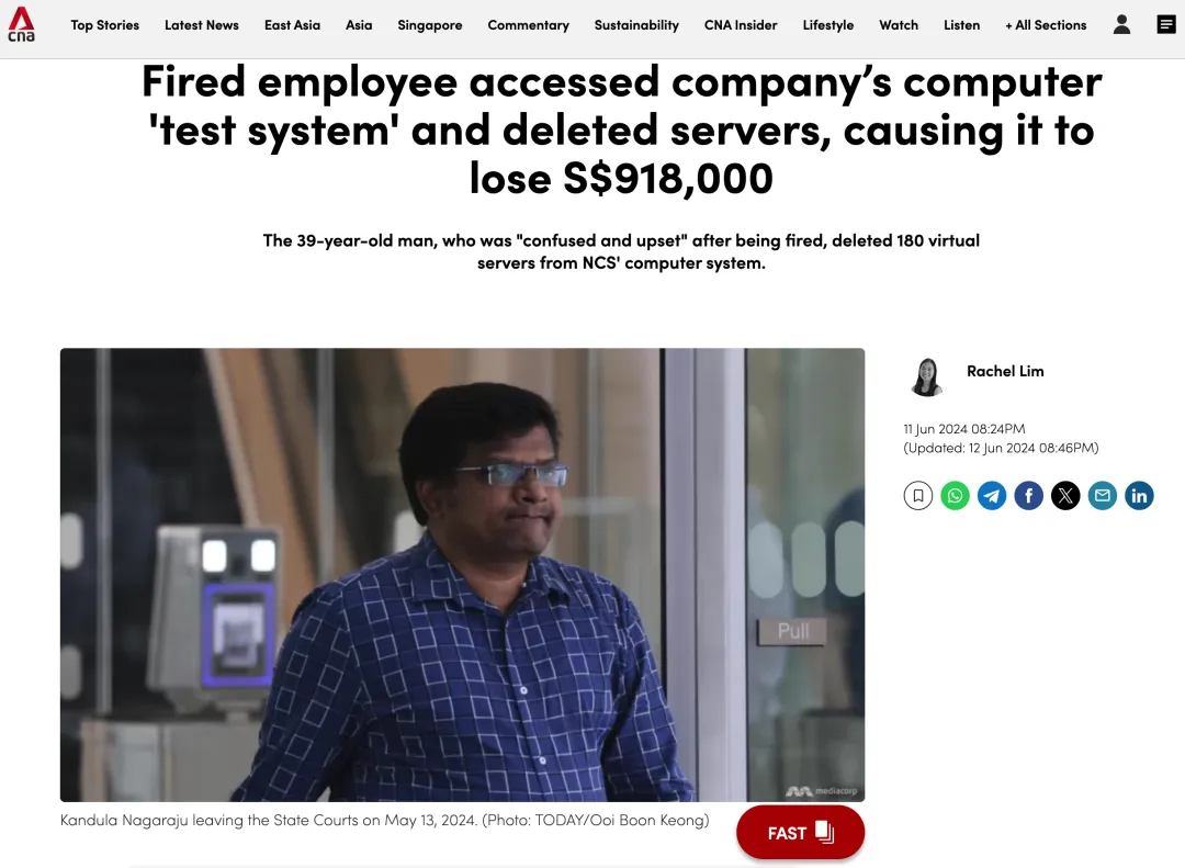 印度程序员删除了前雇主的180台服务器来发泄愤怒！被判处两年半以上
