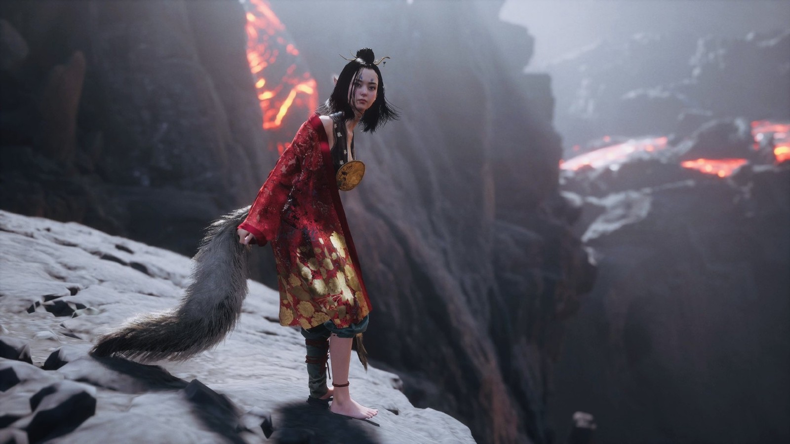 《黑神话》小狐狸萍萍图片欣赏有人认为她的衣服容易暴露
