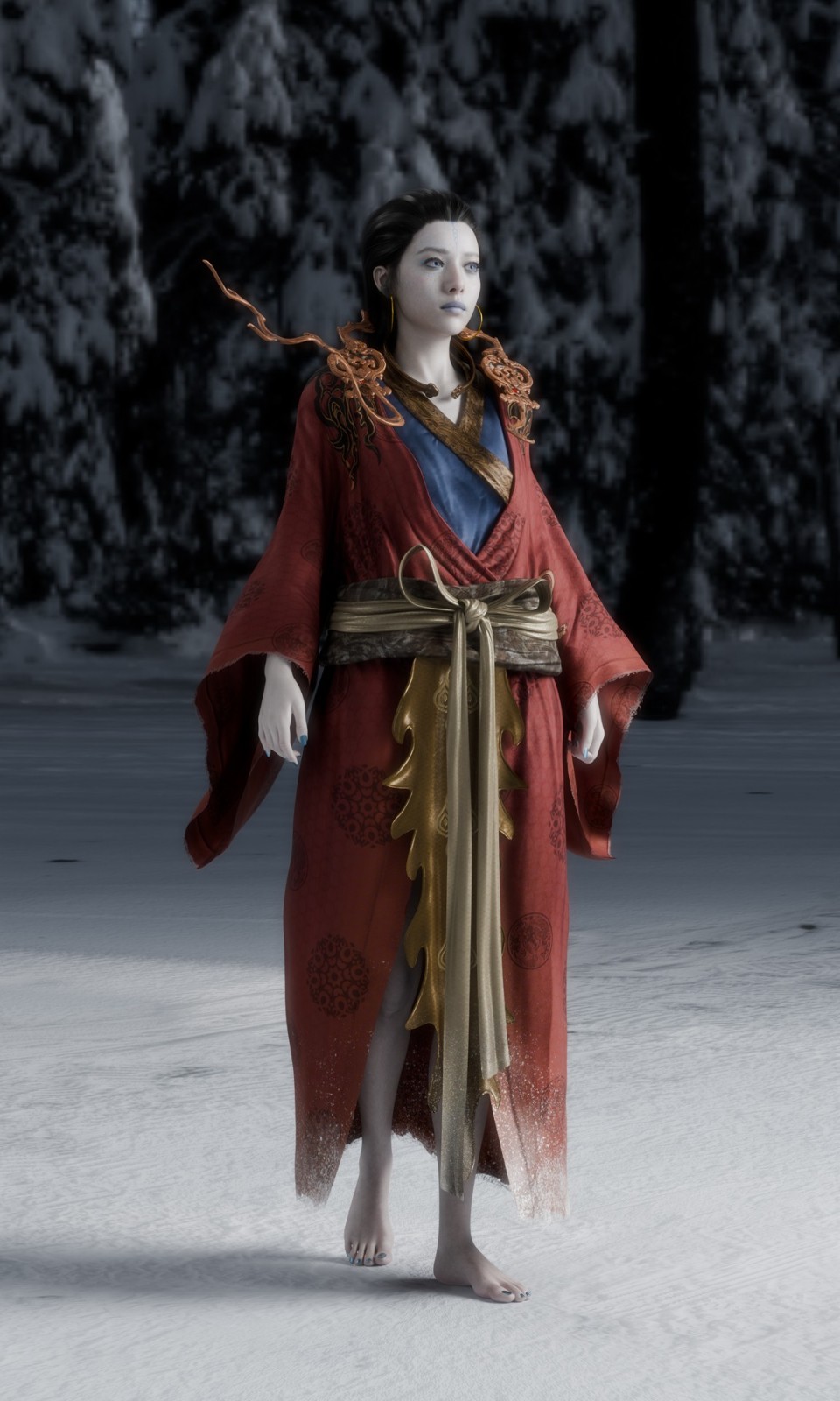 《黑神话》康金星军的3D模型和截图很酷又感人
