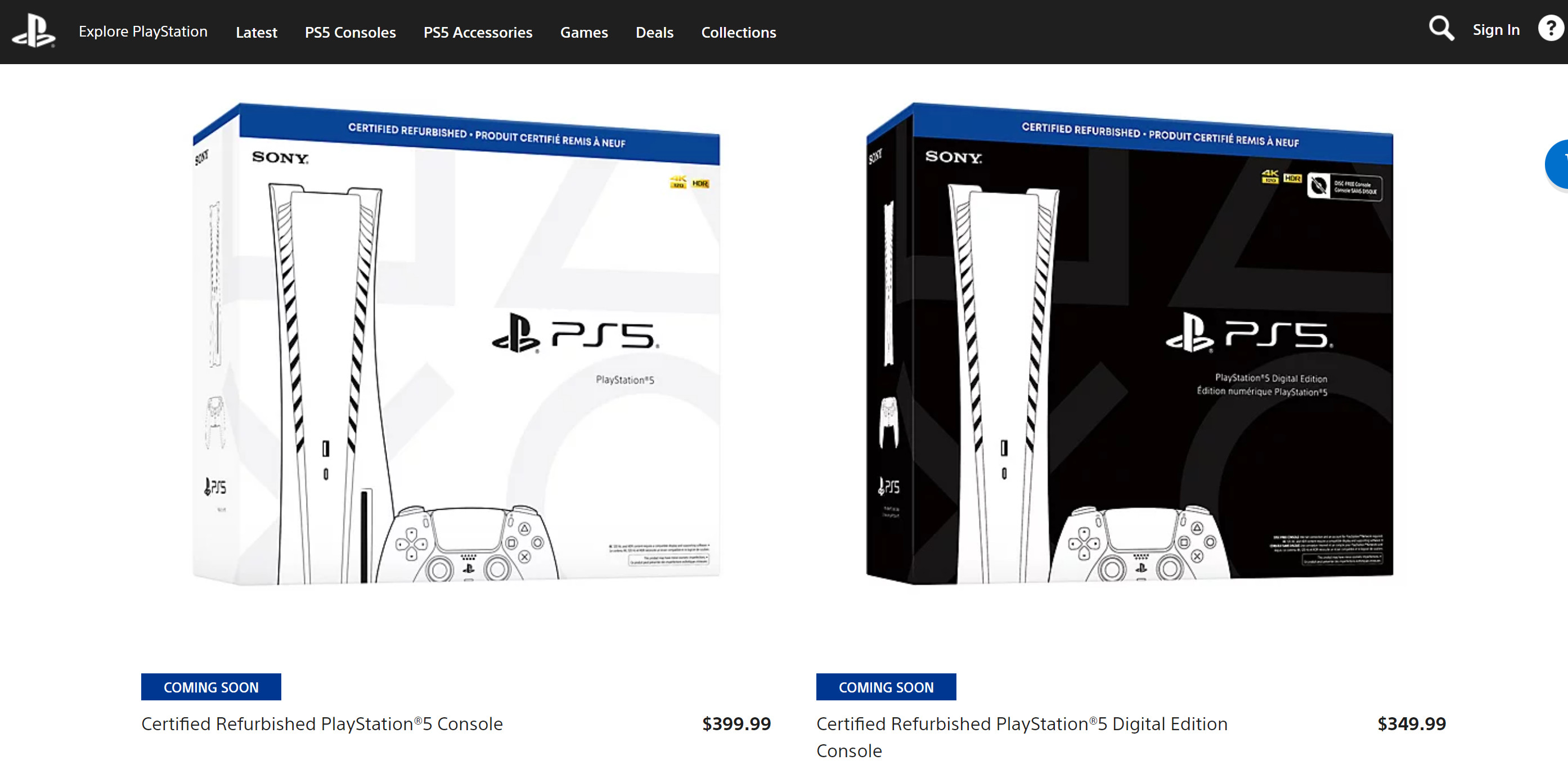 索尼将开始以PS5Pro一半的价格销售二手翻新PS5
