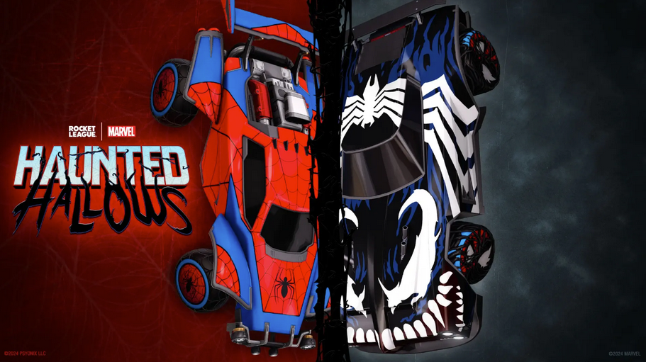 《火箭联盟》宣布万圣节主题活动增加蜘蛛侠和毒液亮相
