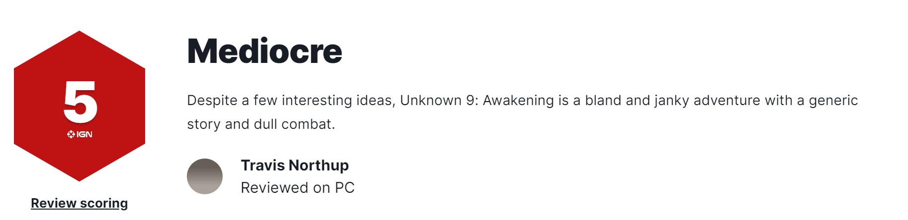 《无名九使：觉醒》IGN5分战斗无聊，情节一般
