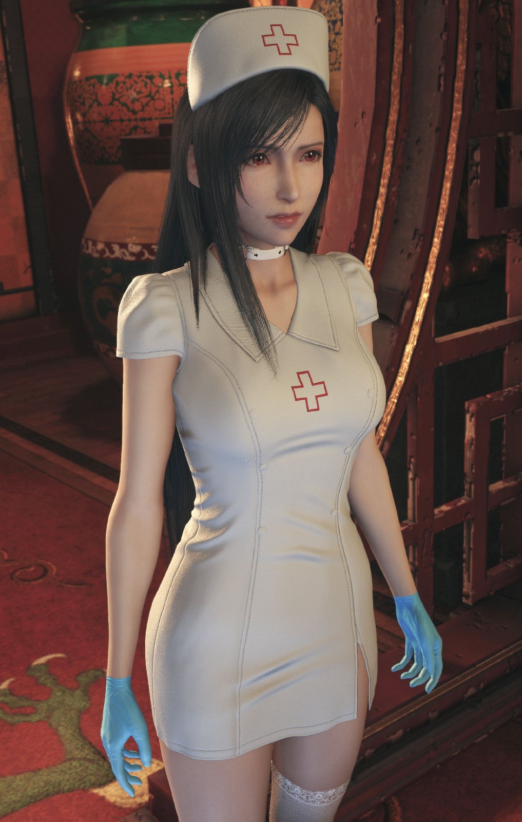 《最终幻想7》迪法美图欣赏变身小护士和妹妹是多么美好
