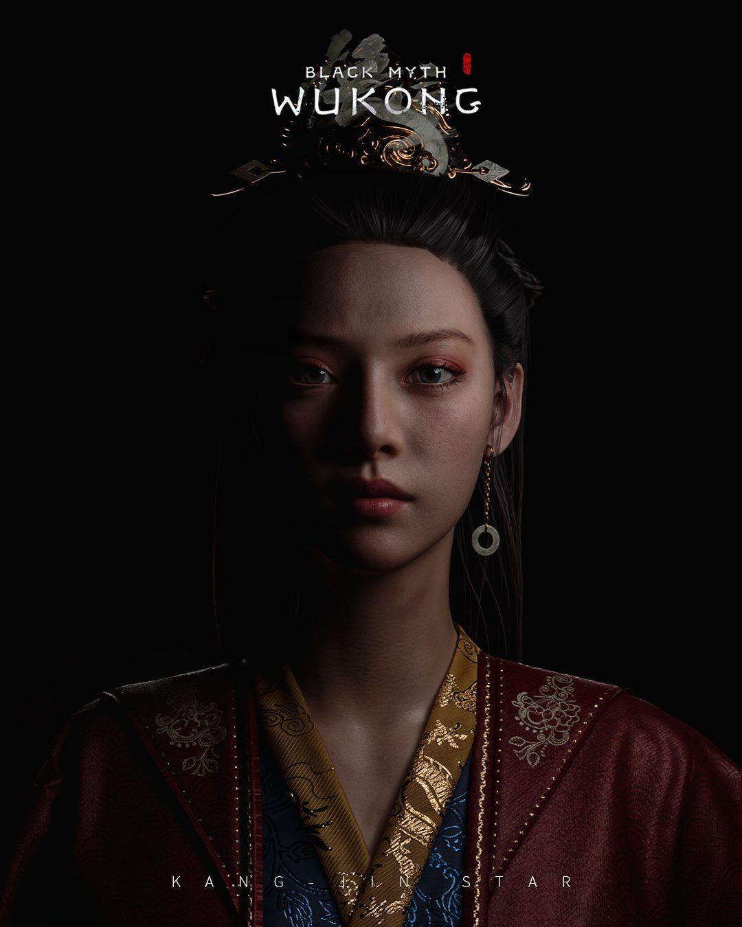 《黑神话》康金星的淡妆模特图片欣赏：更美
