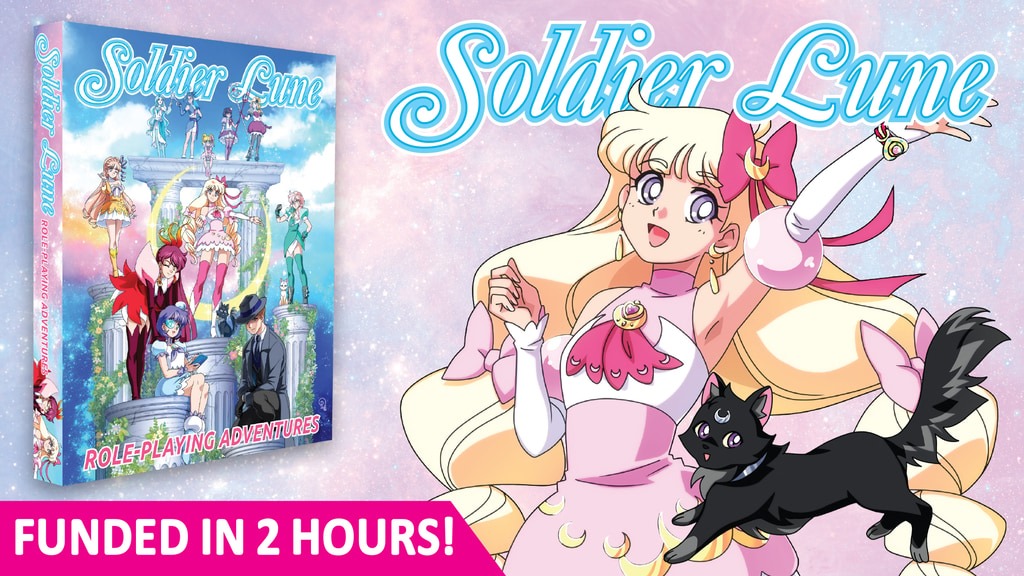 向美少女战士致敬TRPG《Soldier Lune》在2小时内成功
