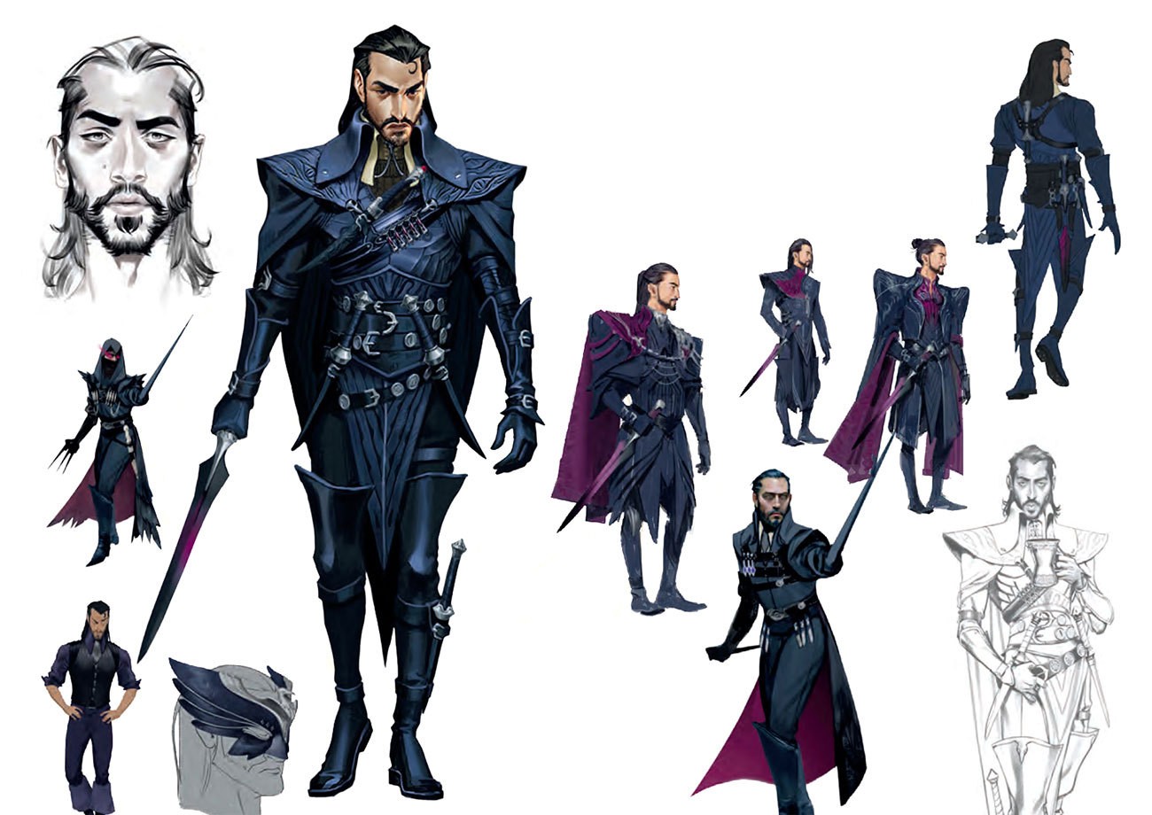 至少你还可以阅读《龙腾世纪：影障守护者》的人物概念设计
