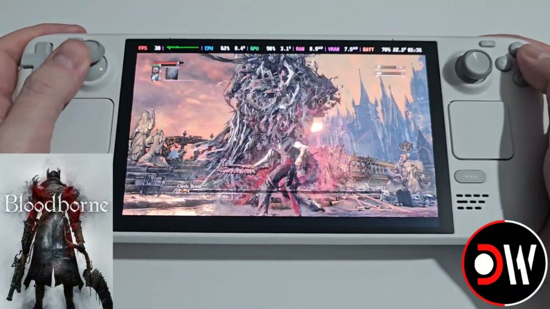 《血源诅咒》现在在SteamDeck上稳定运行30帧
